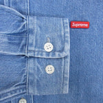 Supreme シュプリーム 23AW Small Box Shirt スモール ボックス シャツ ロゴ デニム インディゴブルー系 S【極上美品】【中古】