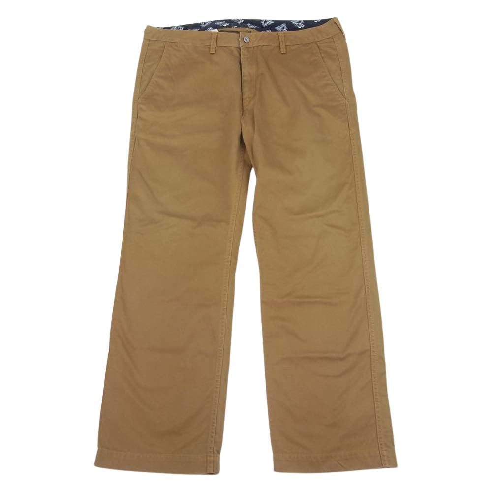 MOMOTARO JEANS 桃太郎ジーンズ チノ トラウザー パンツ ブラウン系 38【中古】