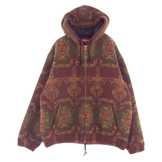 Supreme シュプリーム Woven Hooded Jacket ウーブン フーデッド パーカ ジャケット マルチカラー系 L【極上美品】【中古】