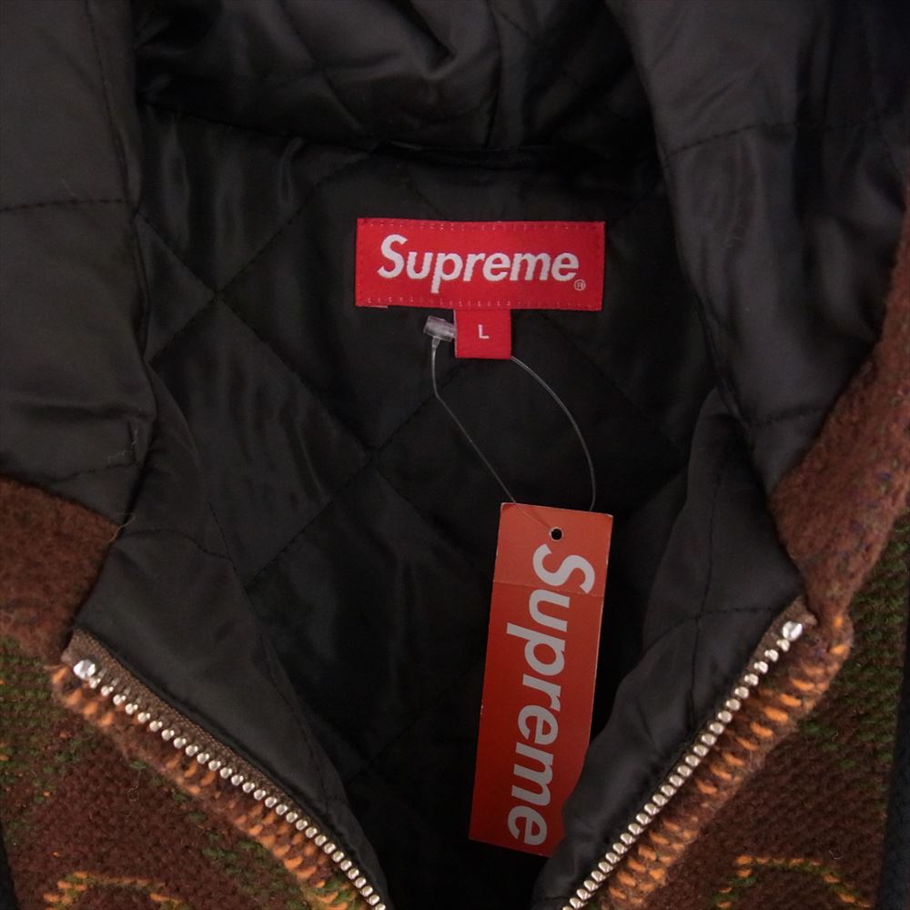 Supreme シュプリーム Woven Hooded Jacket ウーブン フーデッド パーカ ジャケット マルチカラー系 L【極上美品】【中古】