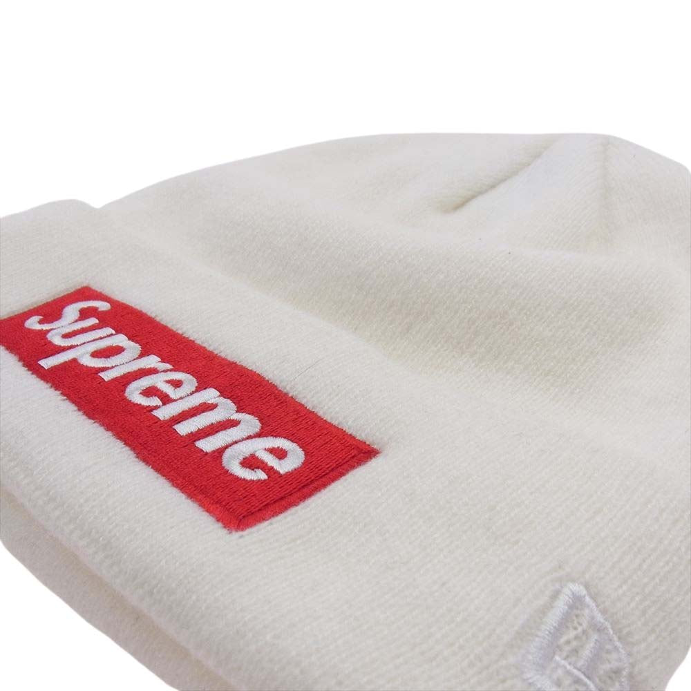 Supreme シュプリーム 16AW New Era Box Logo Beanie ニューエラ ボックスロゴビーニー ニット帽 ホワイト系【中古】