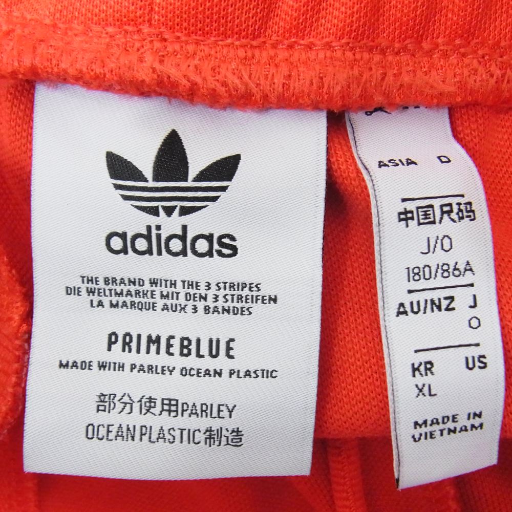 adidas アディダス H09114 クラシックス ベッケンバウアー トラックパンツ レッド系 ホワイト系 XL【中古】