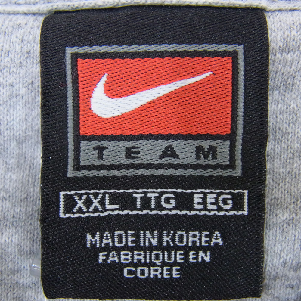 NIKE ナイキ TEAMタグ 90S MICHIGAN STATE 前V クルーネック スウェット トレーナー グレー系 XXL【中古】