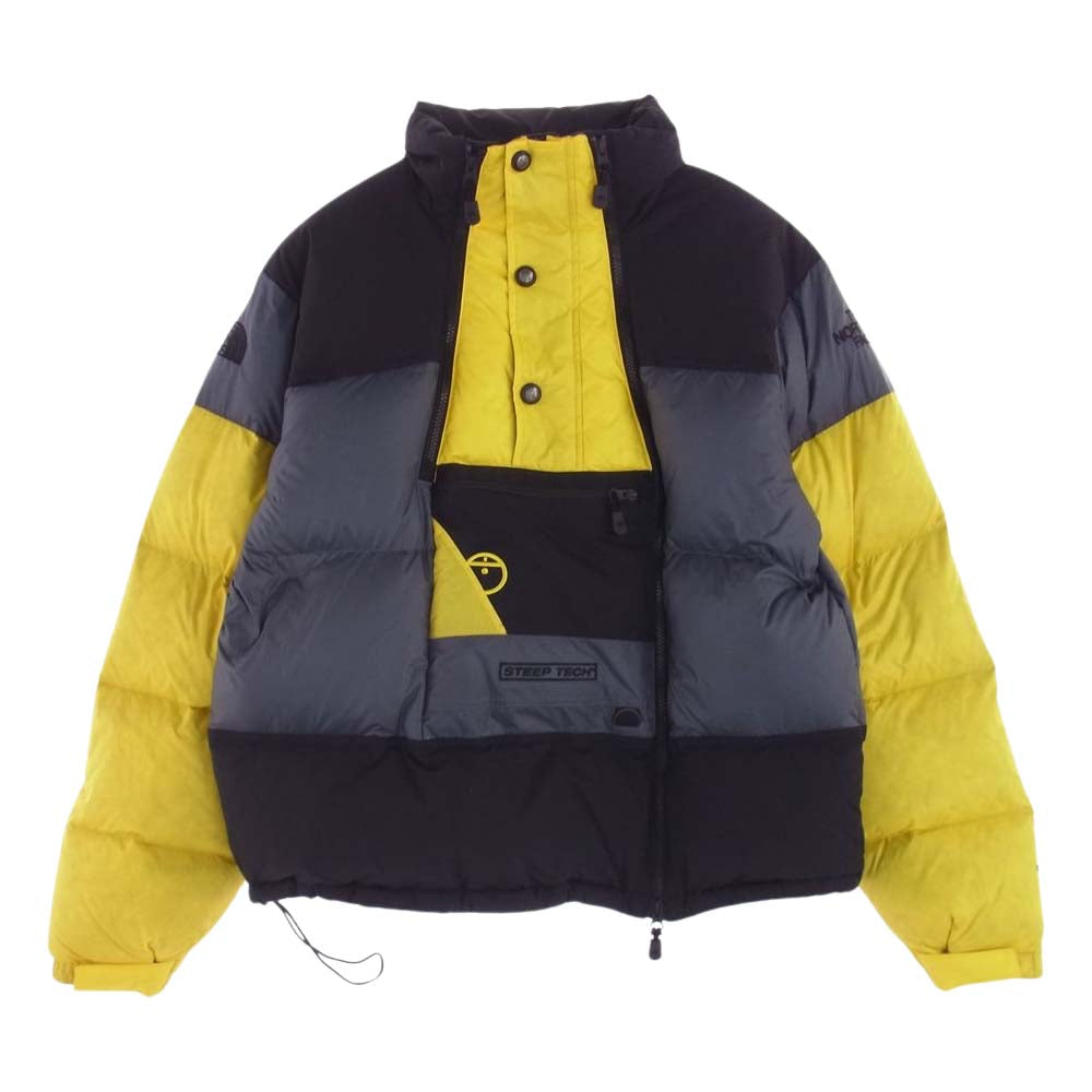 THE NORTH FACE ノースフェイス 20AW NF0A4QYT Steep Tech Down Jacket スティープテック ダウン ジャケット ブラック系 イエロー系 グレー系 XL【中古】
