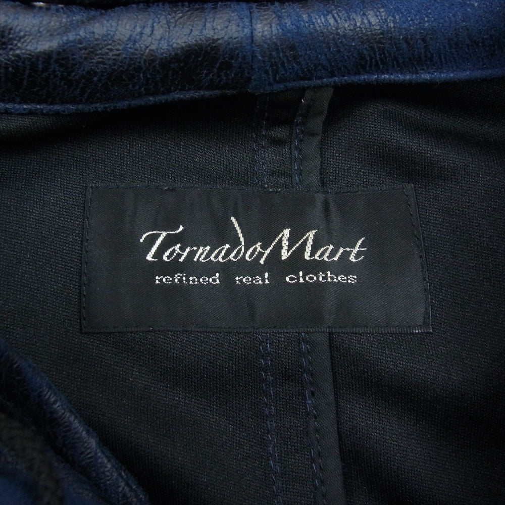 トルネードマート TBL-3102-3 エステル ピーチ ヘアライン ビッグ フード ジャケット インディゴブルー系 L【中古】