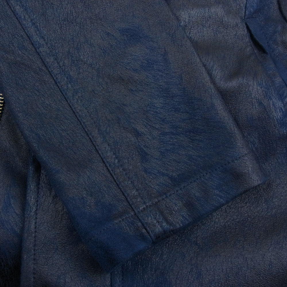 トルネードマート TBL-3102-3 エステル ピーチ ヘアライン ビッグ フード ジャケット インディゴブルー系 L【中古】