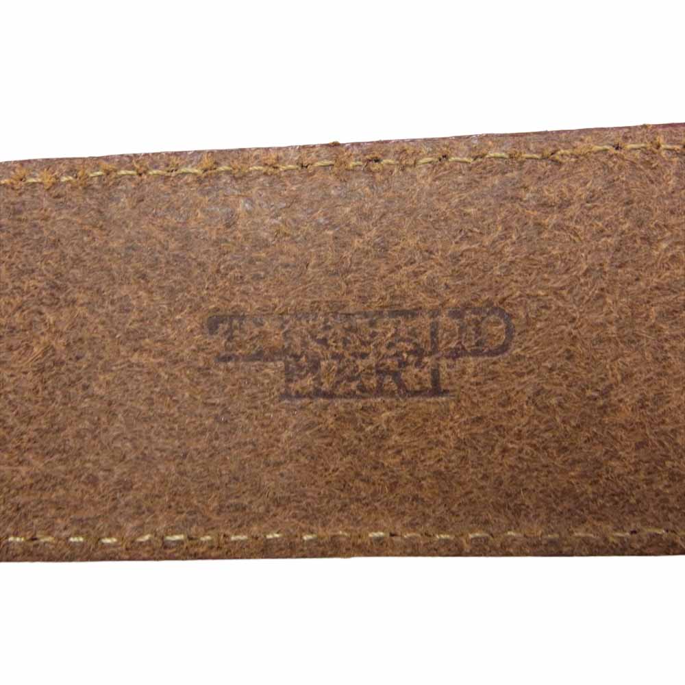 トルネードマート バックル 槍 蛇 レザー ベルト レッド系【中古】