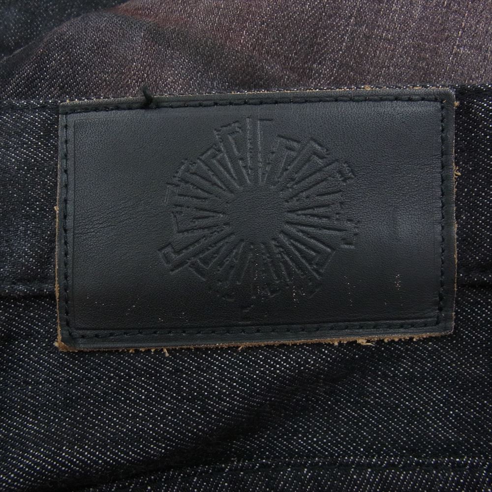 トルネードマート TPT-4205-3 ヒゲ 加工  デニム パンツ  ブラック系 S【中古】