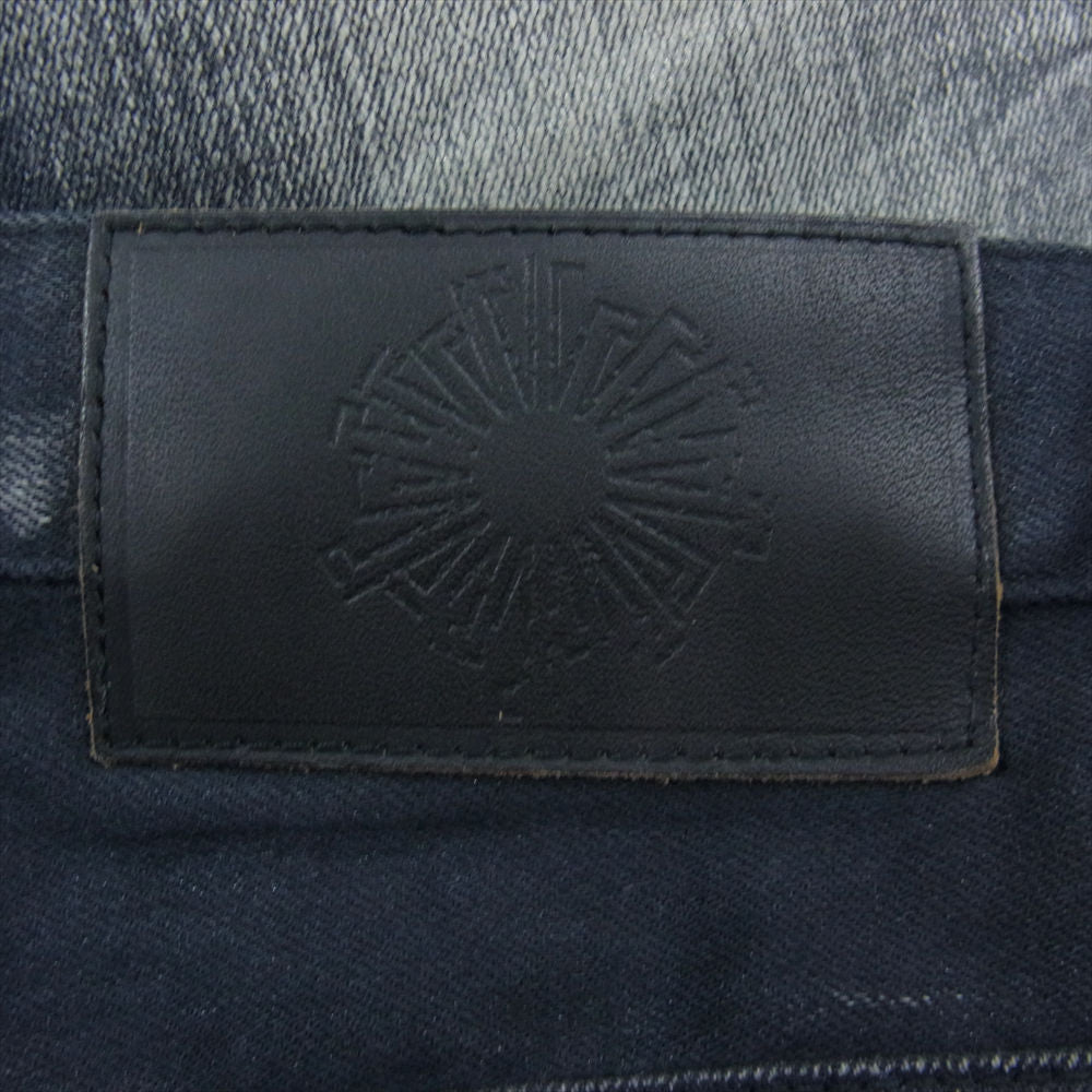 トルネードマート TPT-5620-2 ヒゲ 加工  デニム パンツ ブラック系 S【中古】