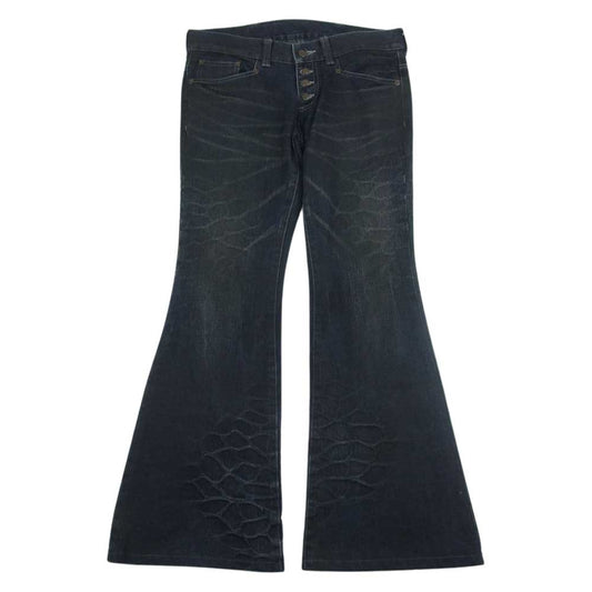 トルネードマート TPT-9226 ボタンフライ ブーツカット フレア デニム パンツ ダークネイビー系 M【中古】