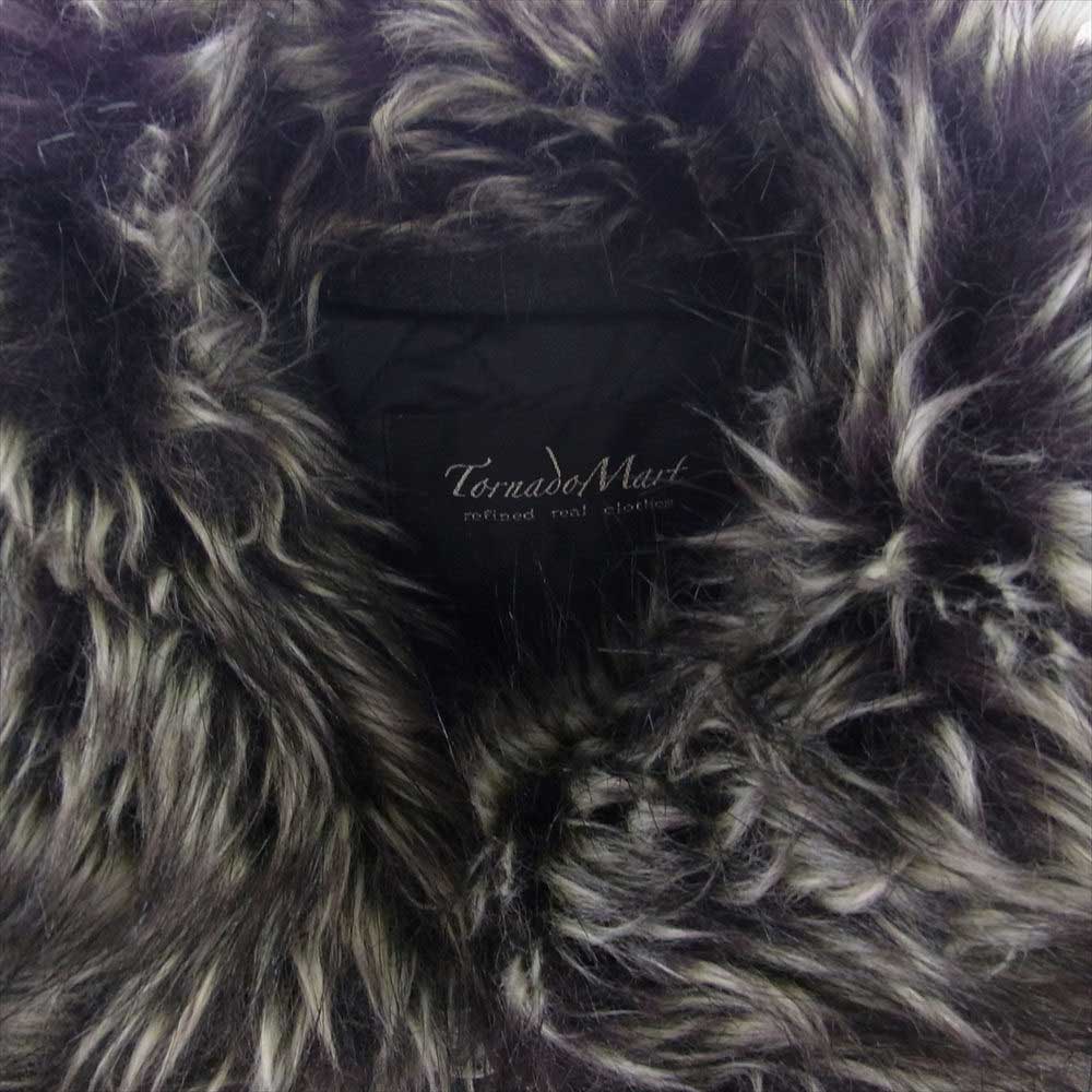 トルネードマート TBL-2505 フェイクファー 裏地キルティング スエード ジャケット ブラック系【中古】