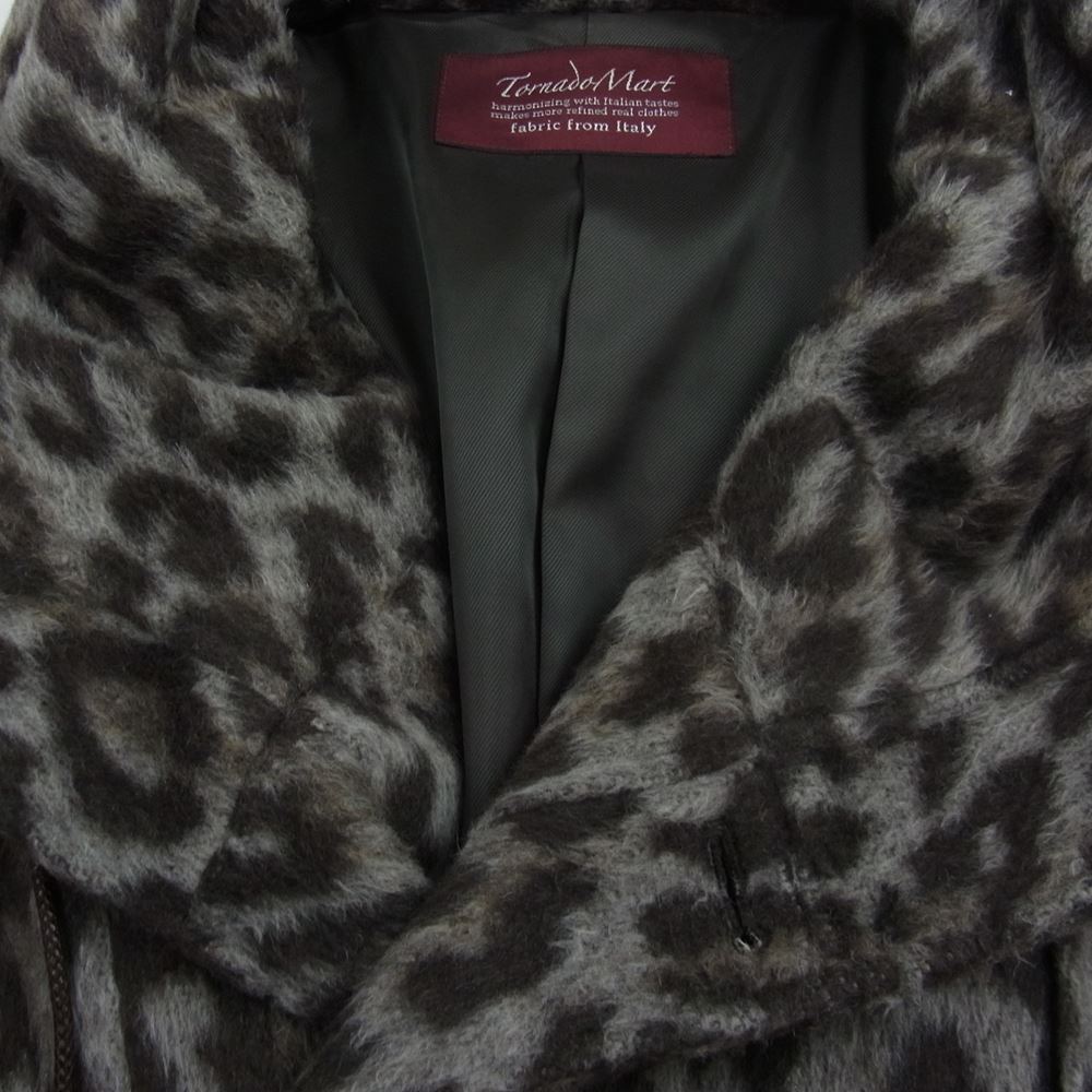 トルネードマート TBL-3504 レオパード ジャギー ボア ウール ジャケット ブラウン系 L【中古】