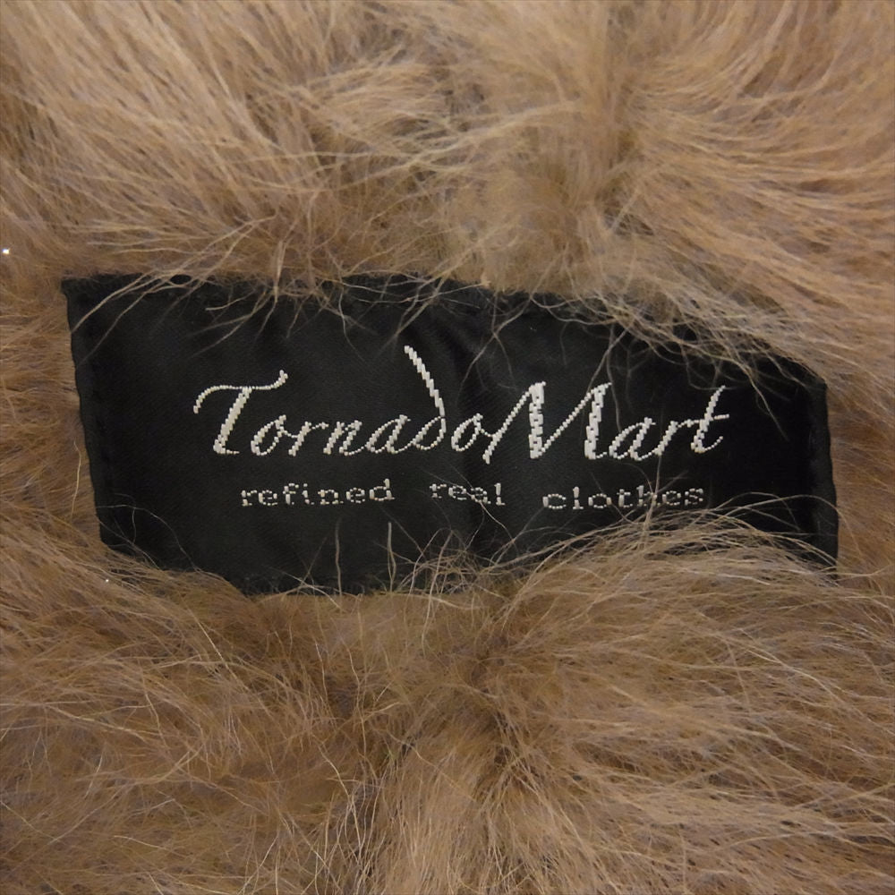 トルネードマート TLE-2506  トスカーナ ムートン ボア レザー ダブル ライダース ジャケット ライトブラウン系 L【中古】