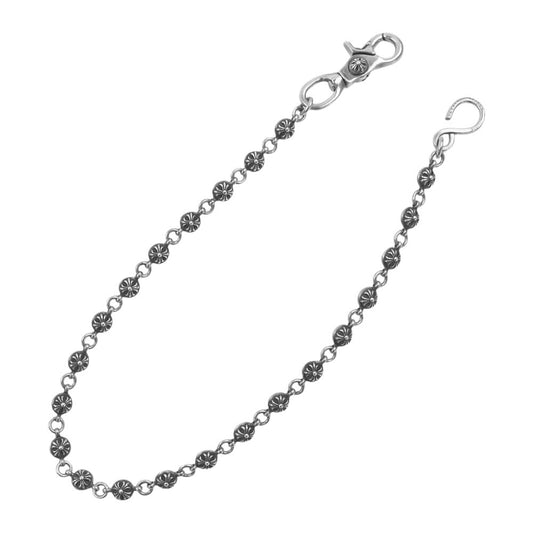 CHROME HEARTS クロムハーツ（原本無） ブラックシンフォニー購入証明書付属 #2 BALL LONG 1クリップ ロング クロスボール ウォレット チェーン シルバー系【中古】