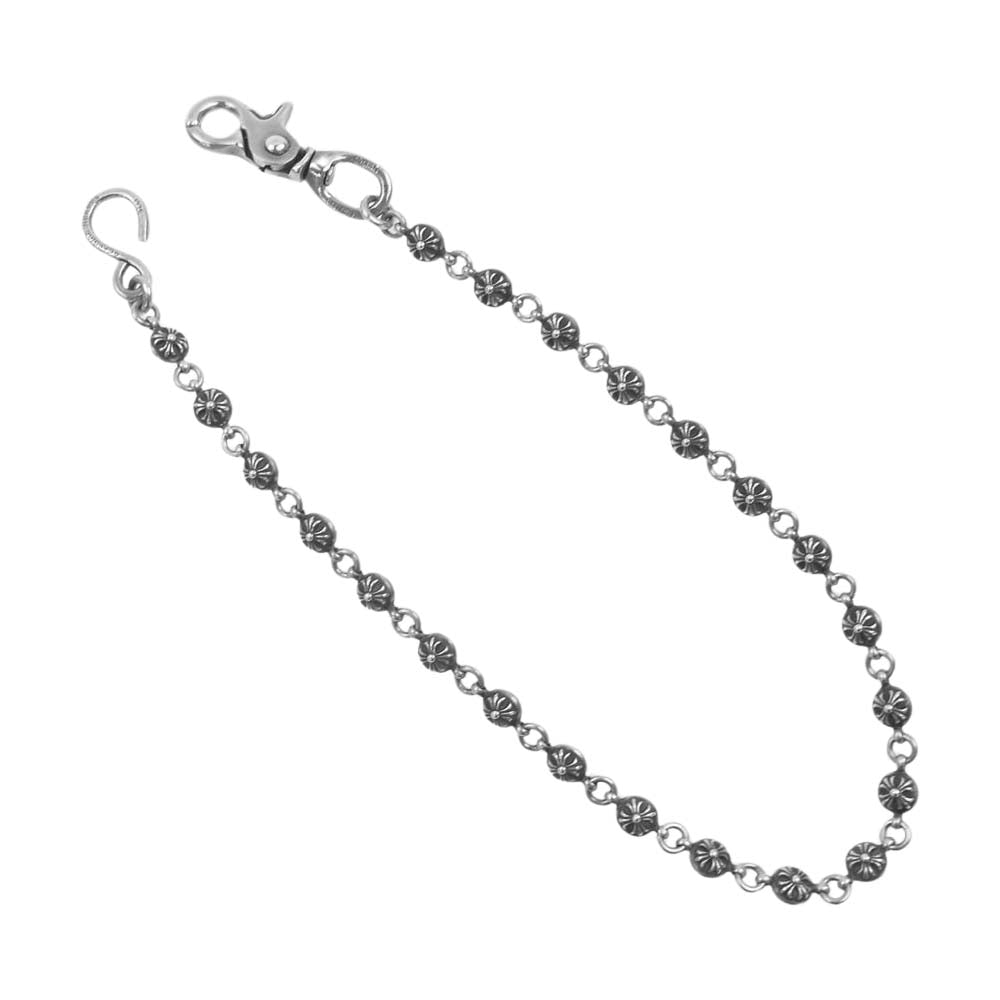 CHROME HEARTS クロムハーツ（原本無） ブラックシンフォニー購入証明書付属 #2 BALL LONG 1クリップ ロング クロスボール ウォレット チェーン シルバー系【中古】