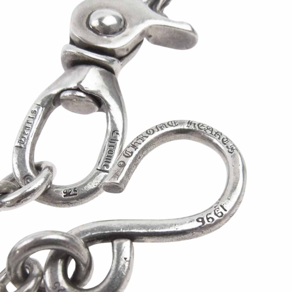 CHROME HEARTS クロムハーツ（原本無） ブラックシンフォニー購入証明書付属 #2 BALL LONG 1クリップ ロング クロスボール ウォレット チェーン シルバー系【中古】
