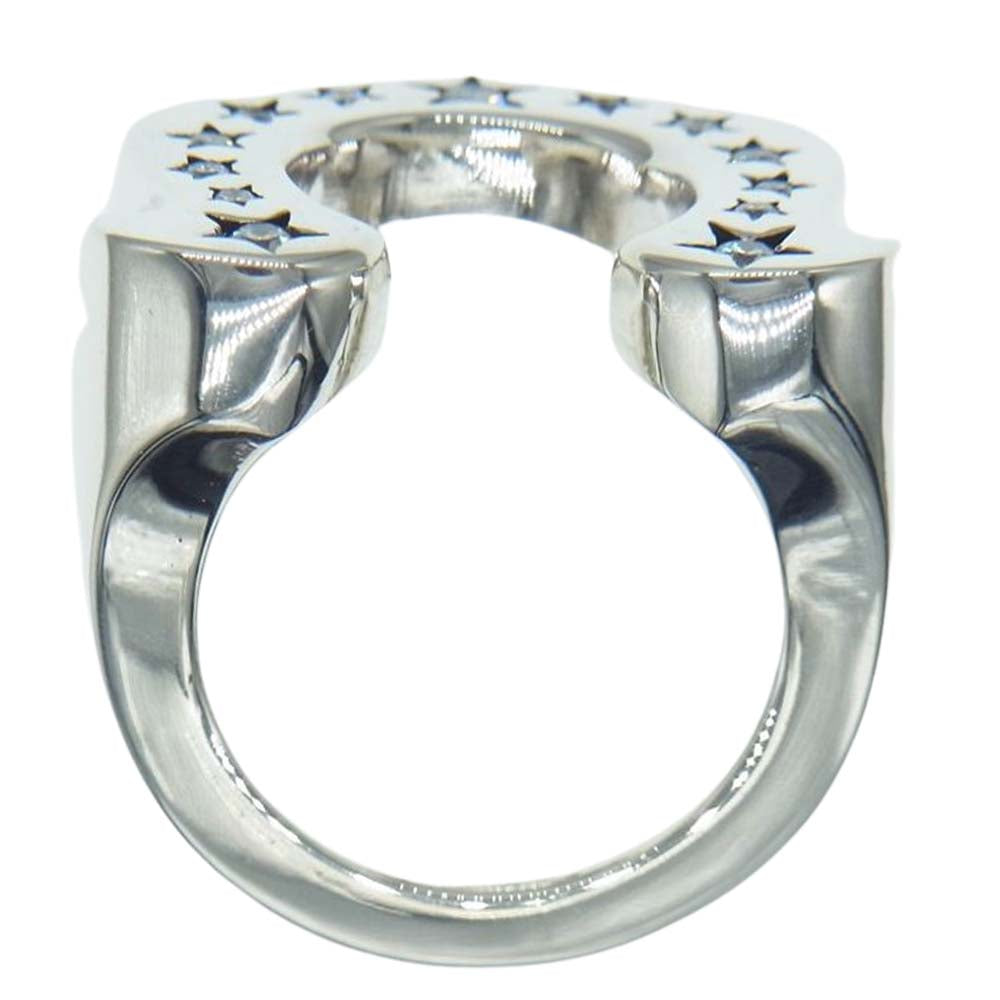 TENDERLOIN テンダーロイン 【新品仕上げ済み】T-H.S RING SILVER STONE ホースシュー ダイヤ リング シルバー系 7号【極上美品】【中古】