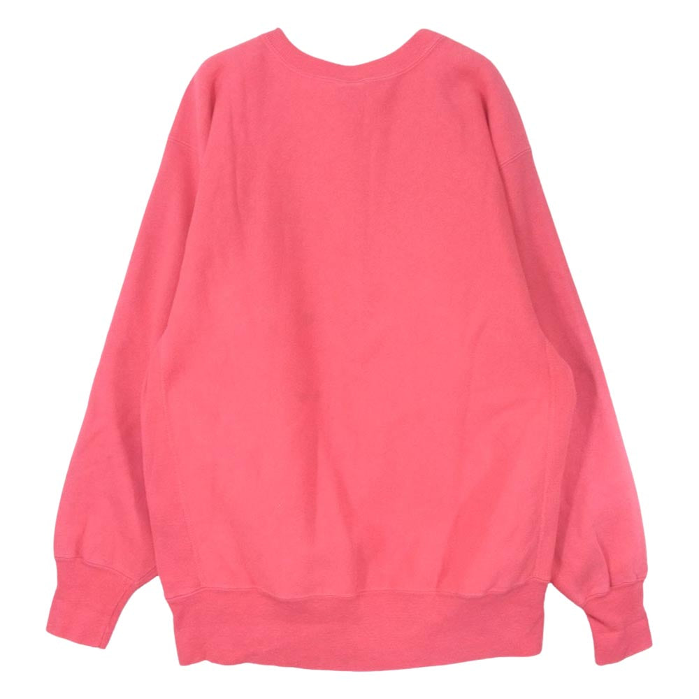 Champion チャンピオン 90s 目有 リバースウィーブ スウェット トレーナー ピンク系 X-LARGE【中古】
