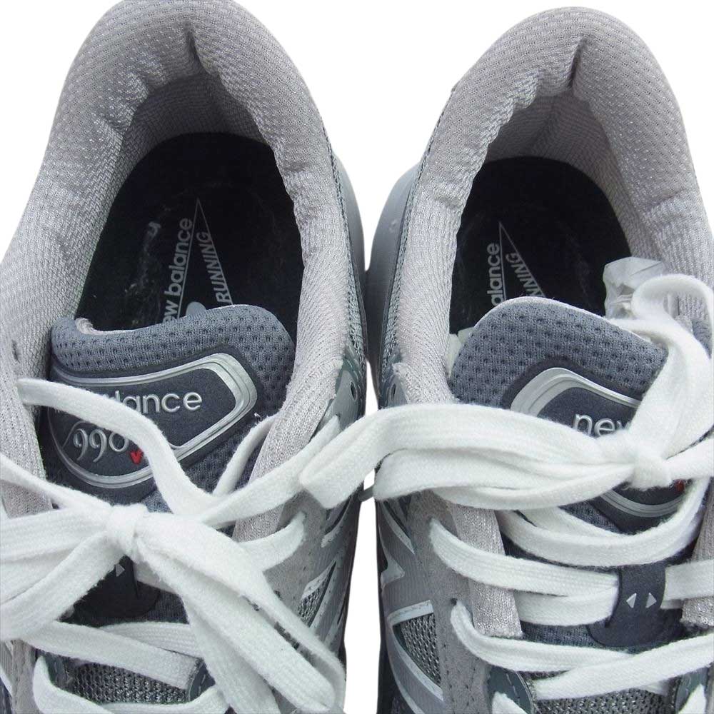 NEW BALANCE ニューバランス M990GL6 990 V6 Gray ローカット スニーカー グレー系 28㎝【中古】