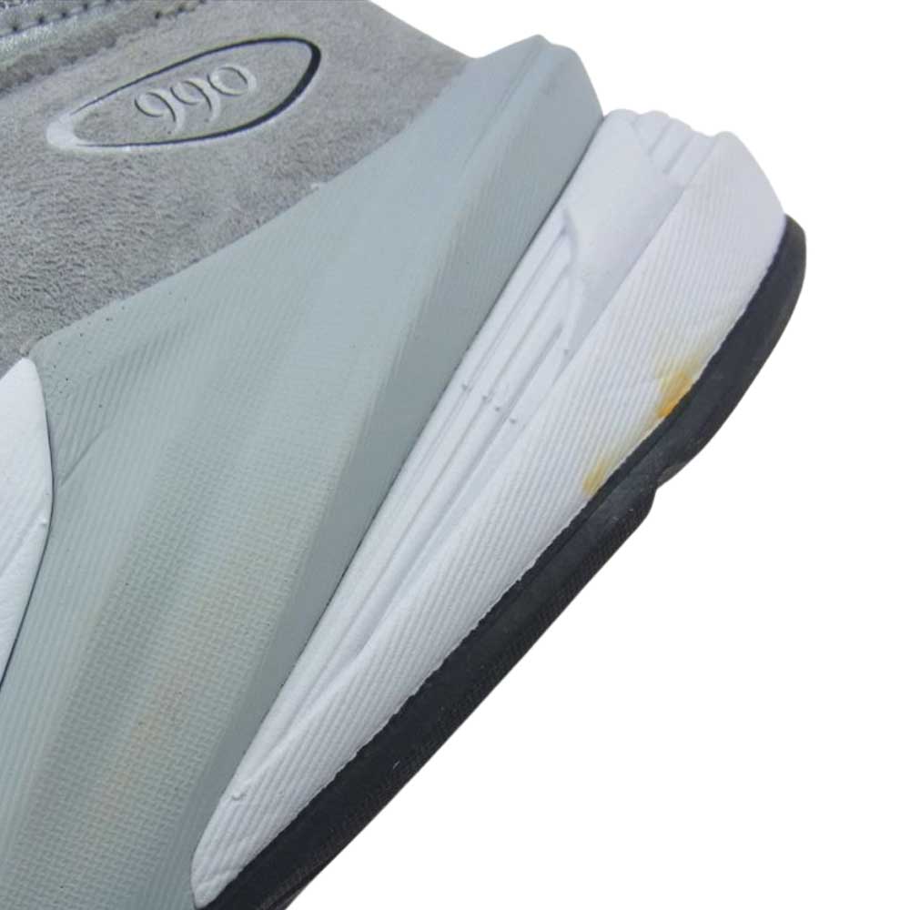 NEW BALANCE ニューバランス M990GL6 990 V6 Gray ローカット スニーカー グレー系 28㎝【中古】