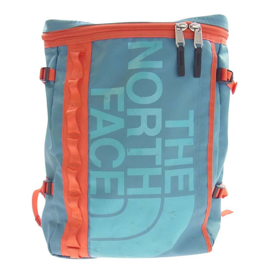 THE NORTH FACE ノースフェイス MM81357 BASE CAMP FUSE BOX ベースキャンプ ヒューズボックス スクエア バッグパック リュック ライトブルー系 オレンジ系【中古】