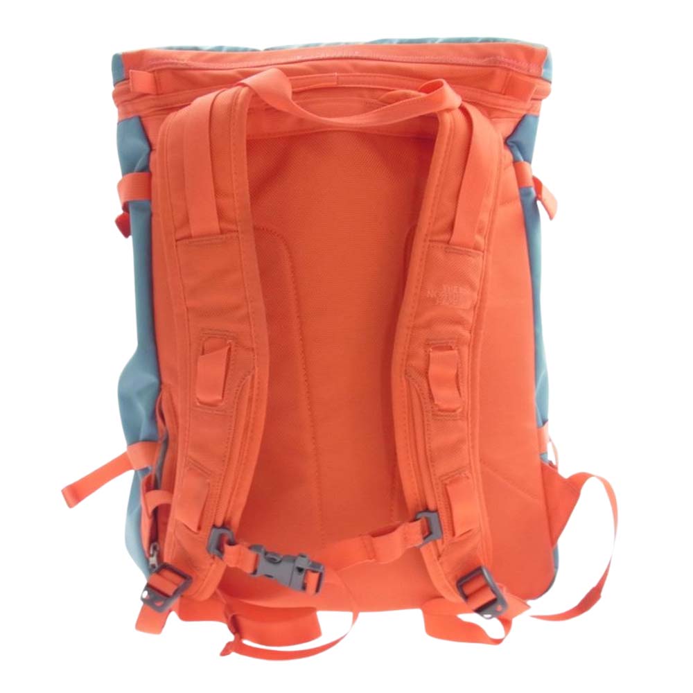 THE NORTH FACE ノースフェイス MM81357 BASE CAMP FUSE BOX ベースキャンプ ヒューズボックス スクエア バッグパック リュック ライトブルー系 オレンジ系【中古】