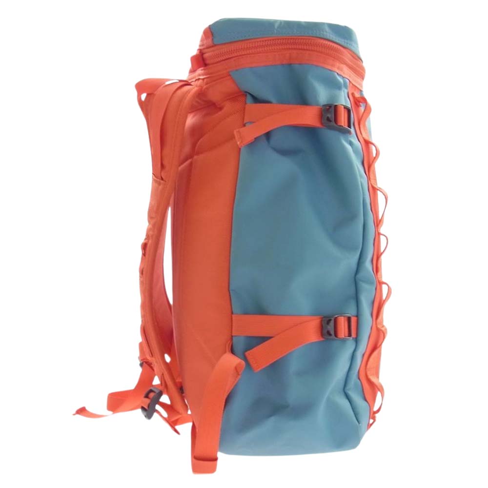 THE NORTH FACE ノースフェイス MM81357 BASE CAMP FUSE BOX ベースキャンプ ヒューズボックス スクエア バッグパック リュック ライトブルー系 オレンジ系【中古】