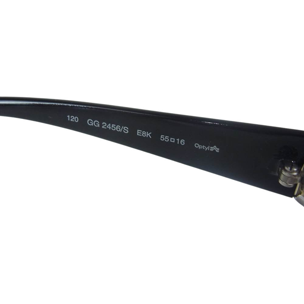 GUCCI グッチ GG2456 度入り サングラス アイウェア ブラック系 ブロンズ系 55□16【中古】