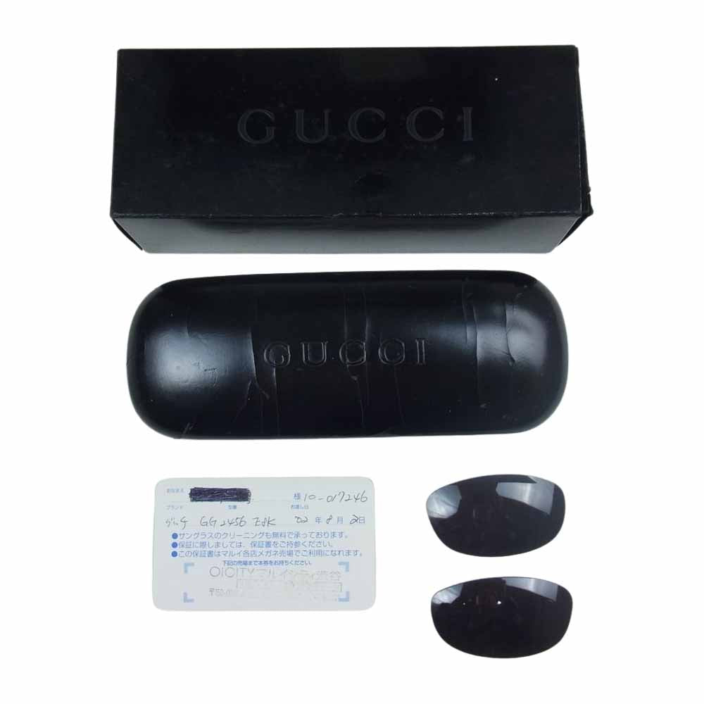 GUCCI グッチ GG2456 度入り サングラス アイウェア ブラック系 ブロンズ系 55□16【中古】