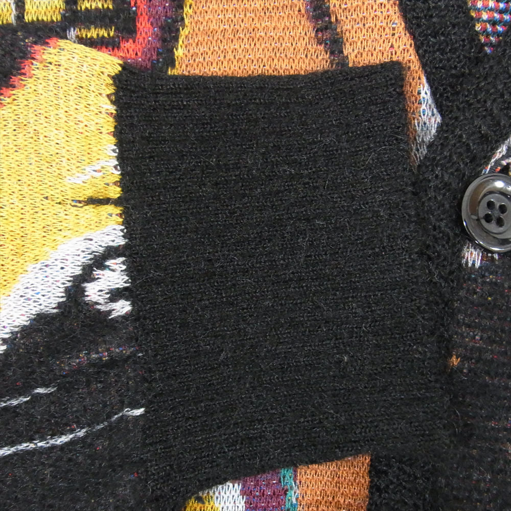 WACKO MARIA ワコマリア 22AW BASQUIAT-WM-KN05 JEAN-MICHEL BASQUIAT CARDIGAN TYPE-2 バスキア モヘア カーディガン マルチカラー系 L【極上美品】【中古】
