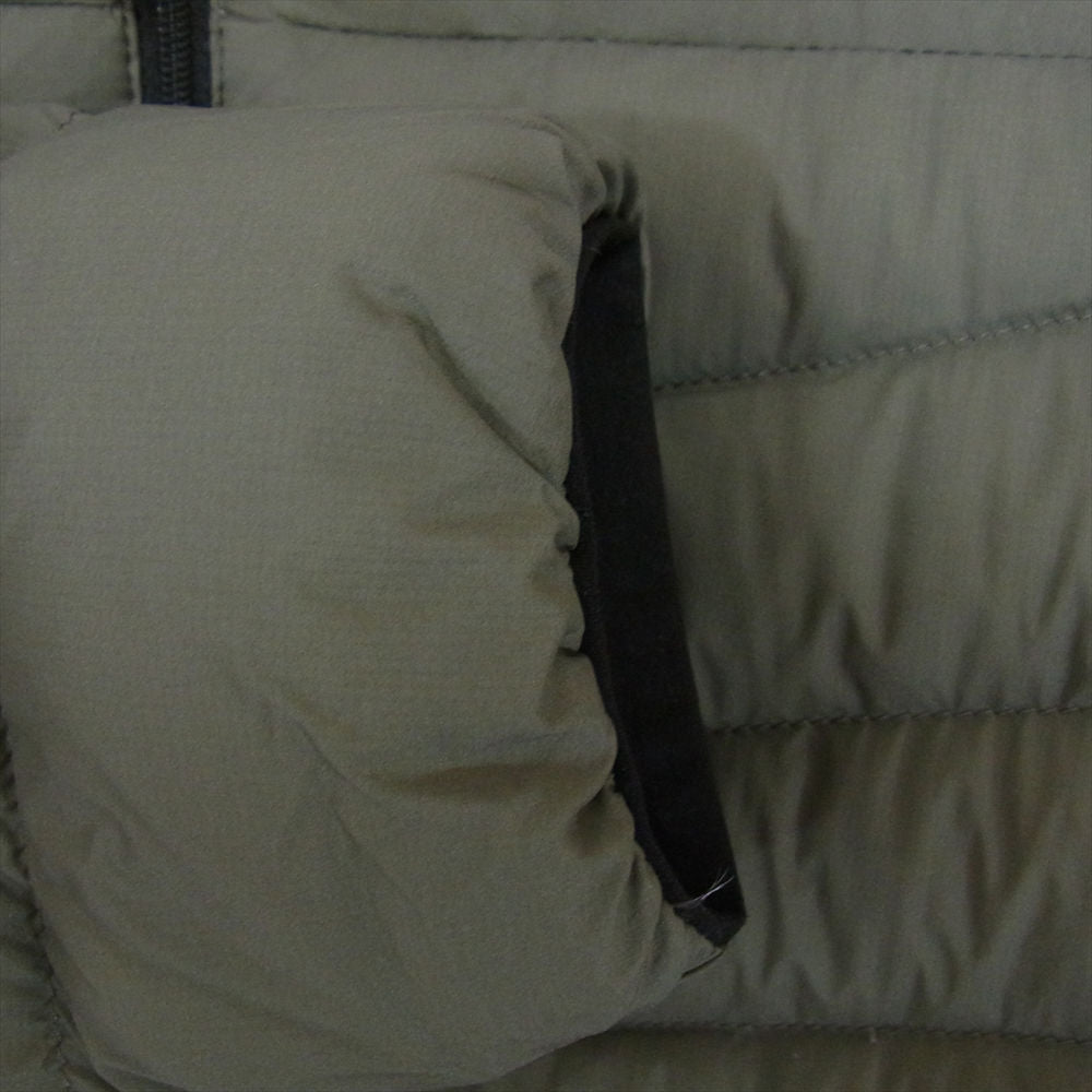 THE NORTH FACE ノースフェイス NY81813 Thunder Roundneck Jacket サンダー ラウンドネック ダウンジャケット カーディガン モスグリーン系 M【美品】【中古】