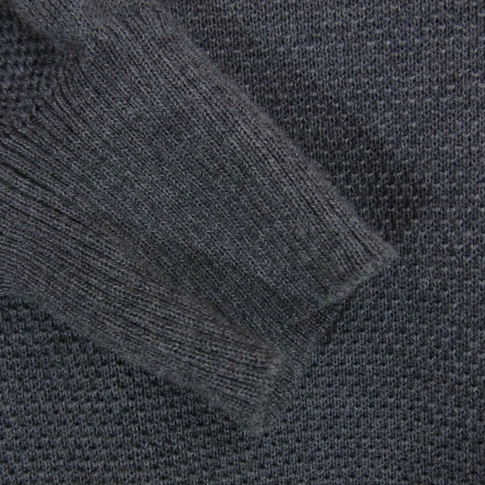 CANADA GOOSE カナダグース 6965M Mcleod V Neck Sweater 袖ロゴワッペン メリノウール Vネック ニット セーター ダークグレー系 S【中古】