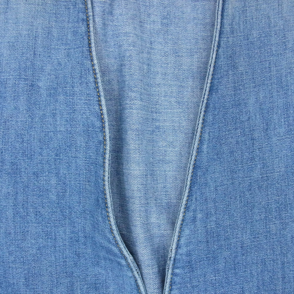 MAISON MARGIELA メゾンマルジェラ 19SS S50BN0374 ⑩ライン NO COLOR DENIM JACKET ノーカラー カラーレス デニム ジャケット ライトブルー系 44【中古】