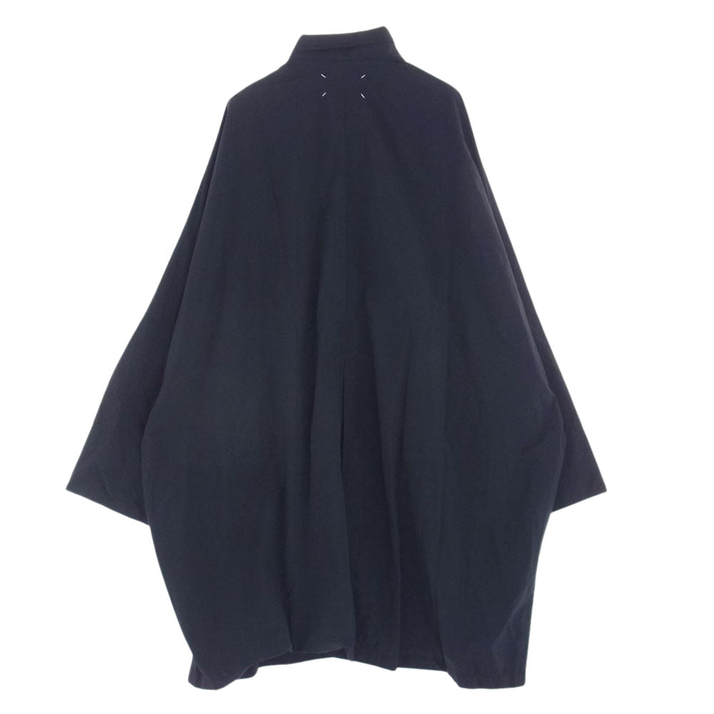 MAISON MARGIELA メゾンマルジェラ 23SS S51AH0139 RECYCLED NYLON オーバーサイズ リサイクルナイロン コート インディゴブルー系 XL【中古】