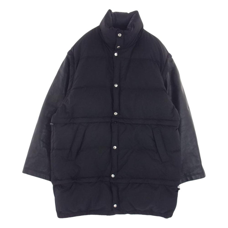 ヨーク 23AW YK23FW0611B-WM GARDEＮ ガーデン別注 EXCLUSIVE DETACHABLE DOWN JACKET マルチデタッチャブル 袖レザー切替 ダウンジャケット ブラック系 3【新古品】【未使用】【中古】