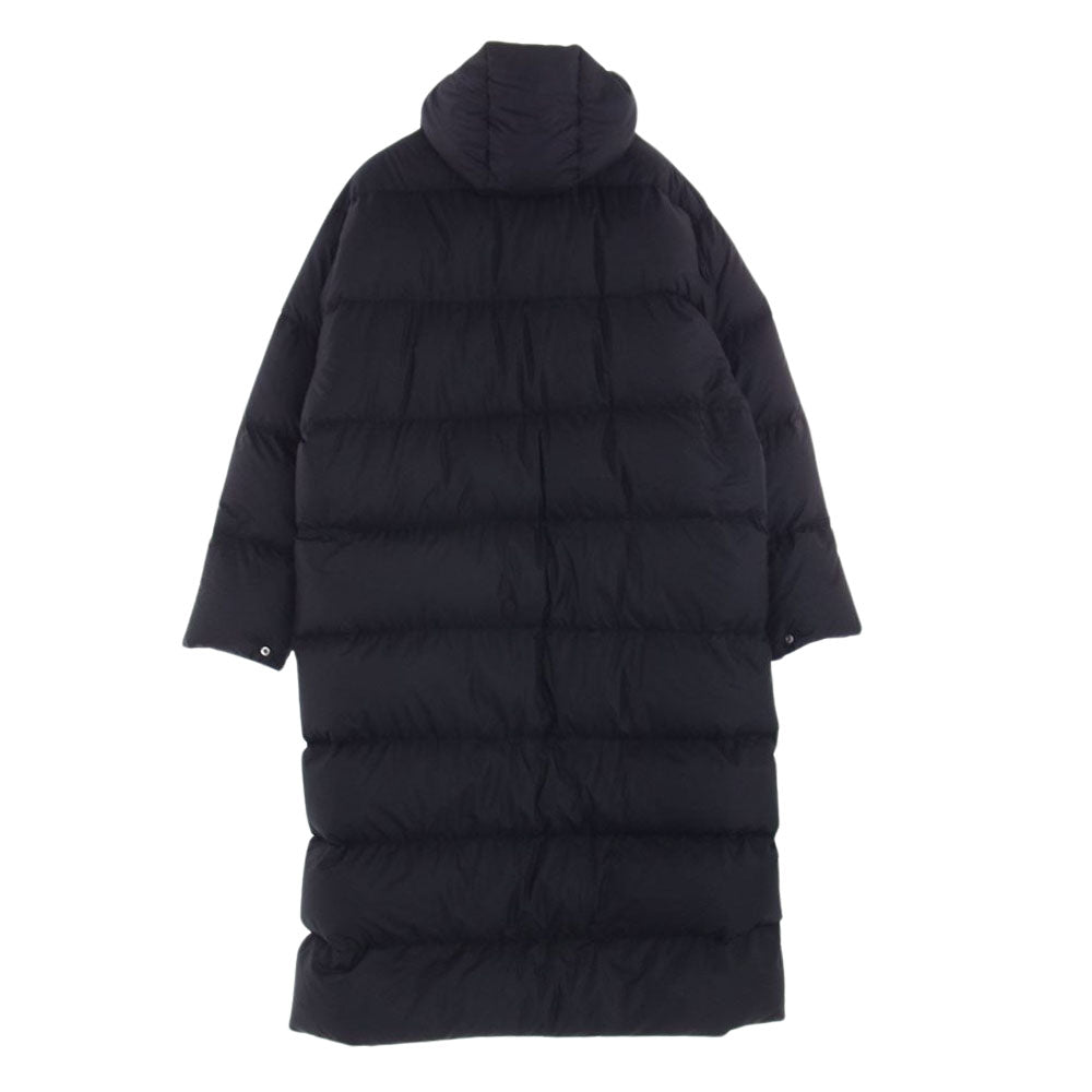 COMOLI コモリ 21AW U03-04011 ダウン フーデッド ロング コート ブラック系 F【新古品】【未使用】【中古】