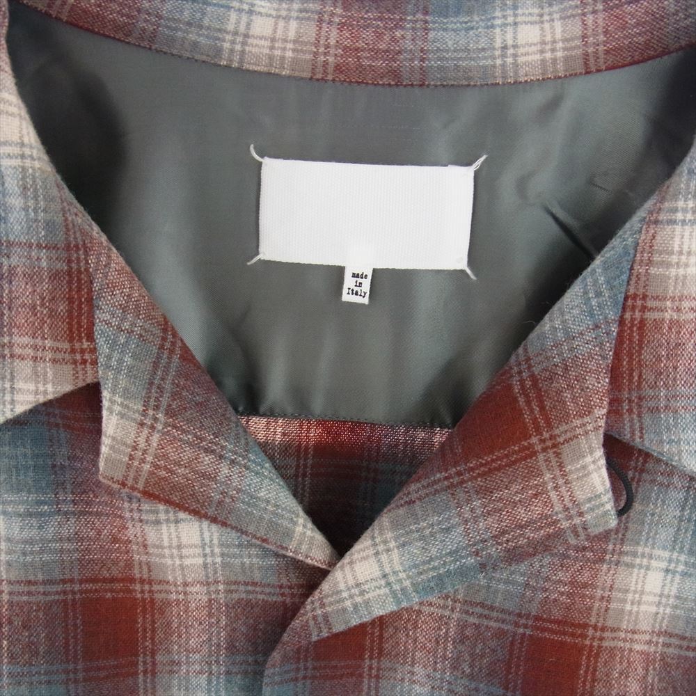 MAISON MARGIELA メゾンマルジェラ PENDLETON ペンドルトン 23AW S67DT0010 COED オーバーサイズ チェック オープンカラー 長袖 シャツ マルチカラー系 44【美品】【中古】