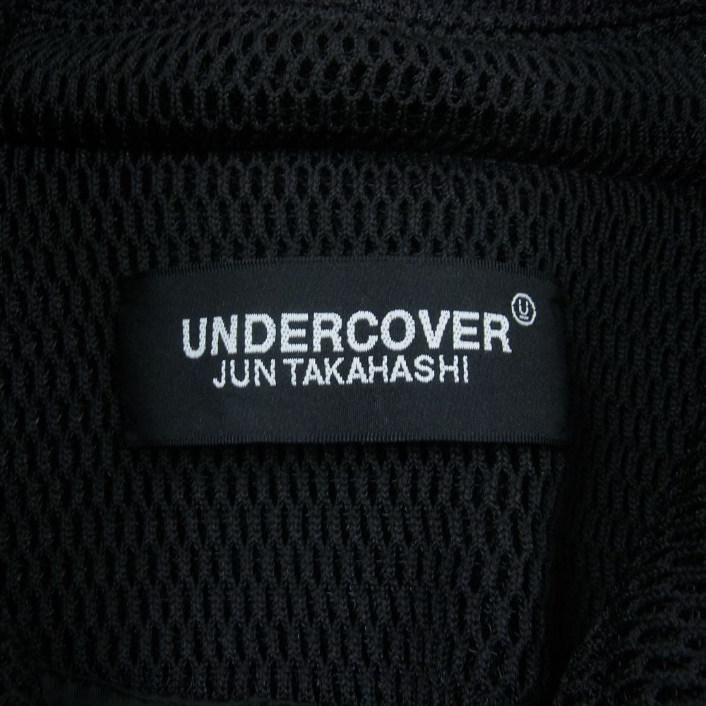 UNDERCOVER アンダーカバー 18SS UCU4302 メッシュターン ダウンカラーコート ステンカラーコート ブラック系 3【新古品】【未使用】【中古】