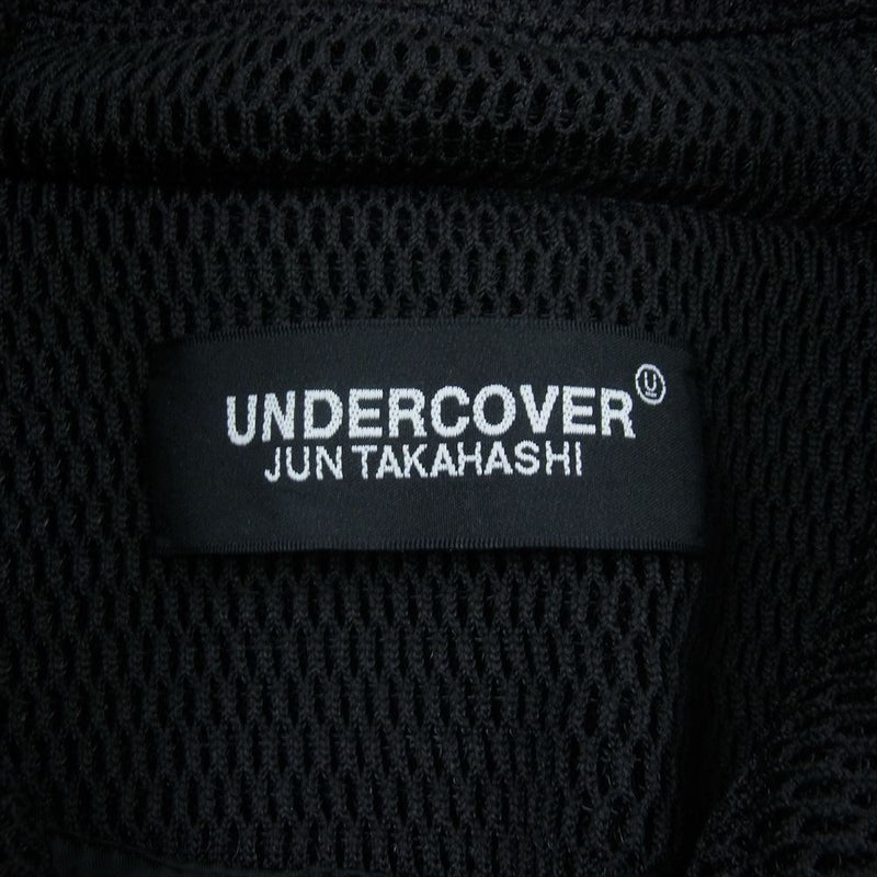 UNDERCOVER アンダーカバー 18SS UCU4302 メッシュターン ダウンカラーコート ステンカラーコート ブラック系 3【新古品】【未使用】