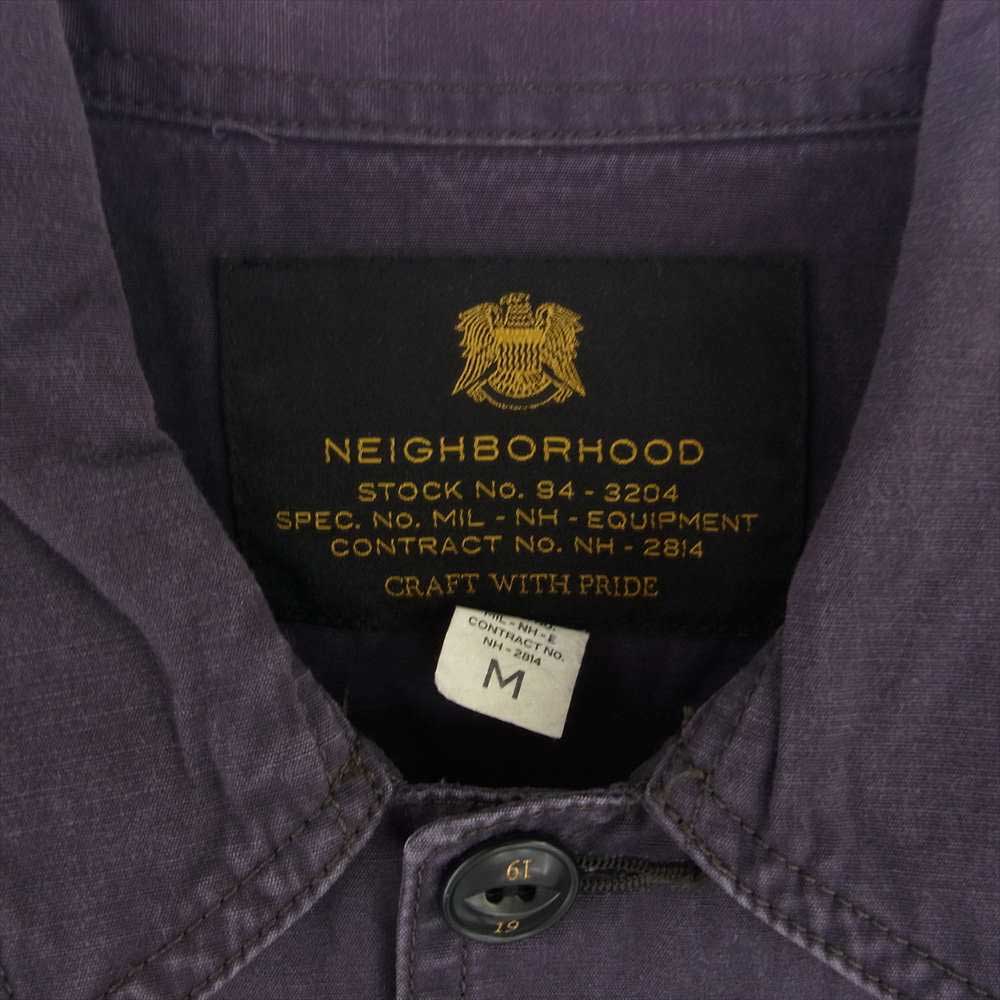 NEIGHBORHOOD ネイバーフッド 15SS 151SPNH-SHM06 BDU SOLID C-SHIRT ミリタリー シャツ パープル パープル系 M【中古】