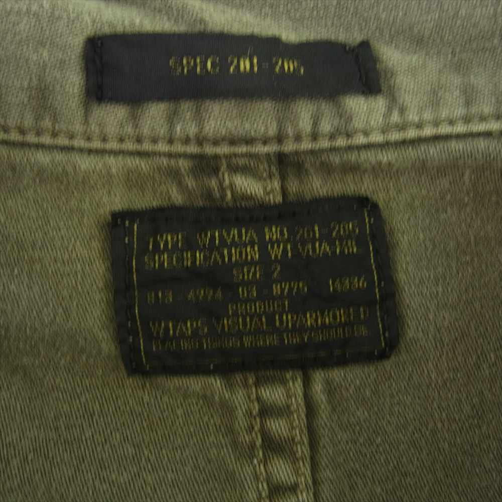 WTAPS ダブルタップス 13AW 132GWDT-SHM02 JUNGLE L/S SHIRTS ジャングル ミリタリー シャツ カーキ系 2【中古】