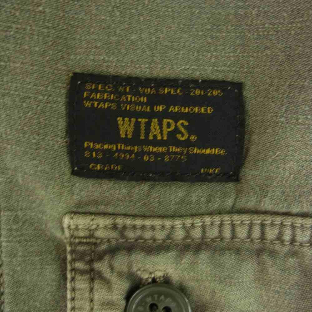 WTAPS ダブルタップス 13AW 132GWDT-SHM02 JUNGLE L/S SHIRTS ジャングル ミリタリー シャツ カーキ系 2【中古】