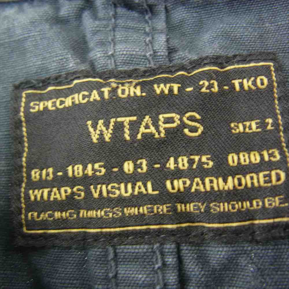 WTAPS ダブルタップス 15SS 151GWDT-SHM01 JUNGLE L/S SHIRTS ジャングル ミリタリー シャツ ネイビー ダークグレー系 2【中古】