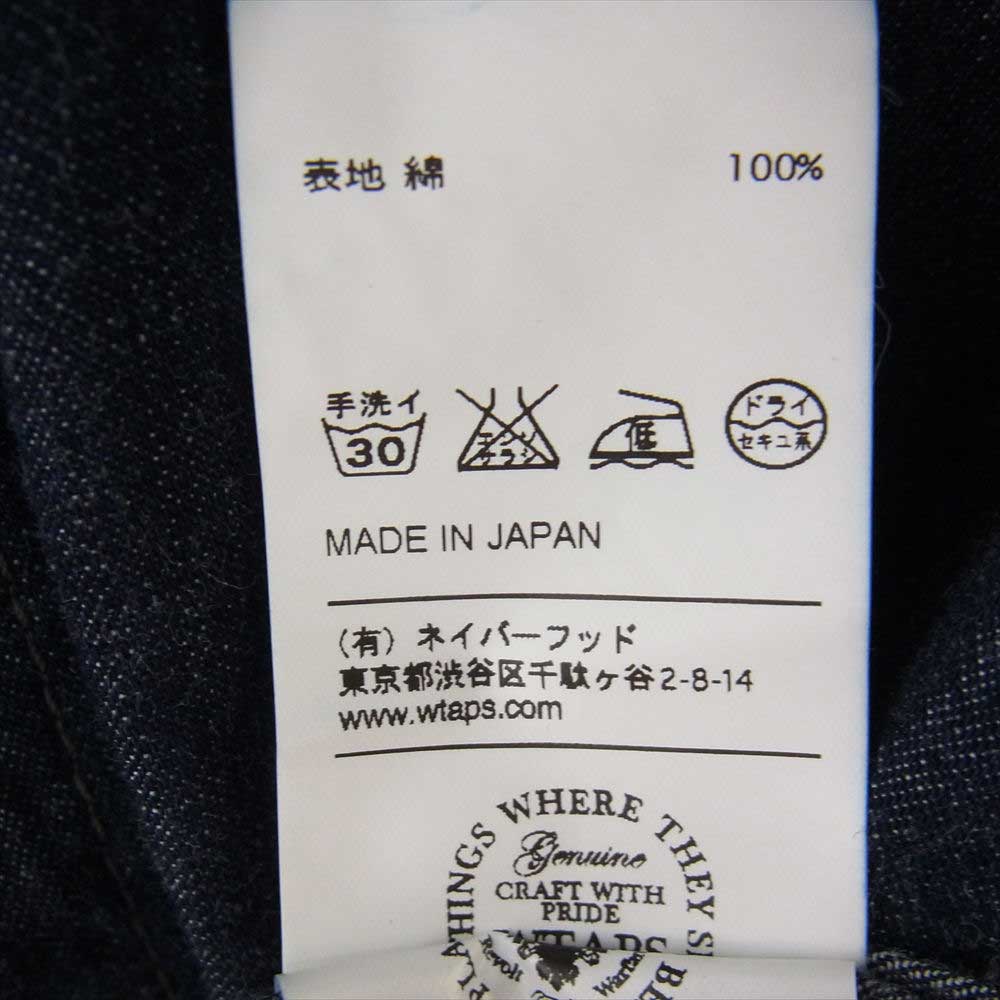WTAPS ダブルタップス 152GWDT-SHM07 ALLMAN LS SHIRTS オールマン デニム シャツ ブルー ダークネイビー系 M【中古】