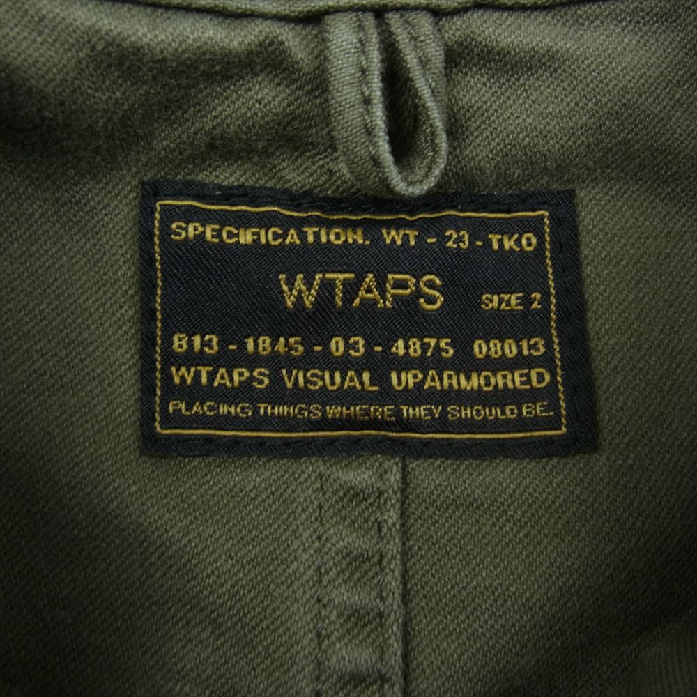 WTAPS ダブルタップス 15AW 152GWDT-SHM02 BUDS L/S SHIRTS ミリタリー シャツ カーキ系 2【中古】