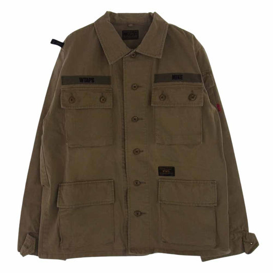 WTAPS ダブルタップス 17SS 171GWDT-SHM01 JUNGLE L/S SHIRTS ジャングル ミリタリー シャツ カーキ系 2【中古】