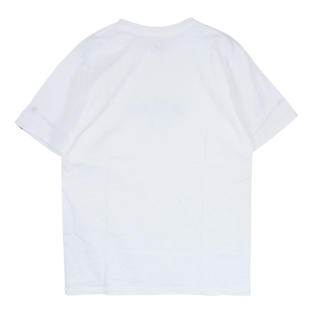 WTAPS ダブルタップス ロゴ プリント TEE 半袖 Tシャツ  ホワイト系 2【美品】【中古】