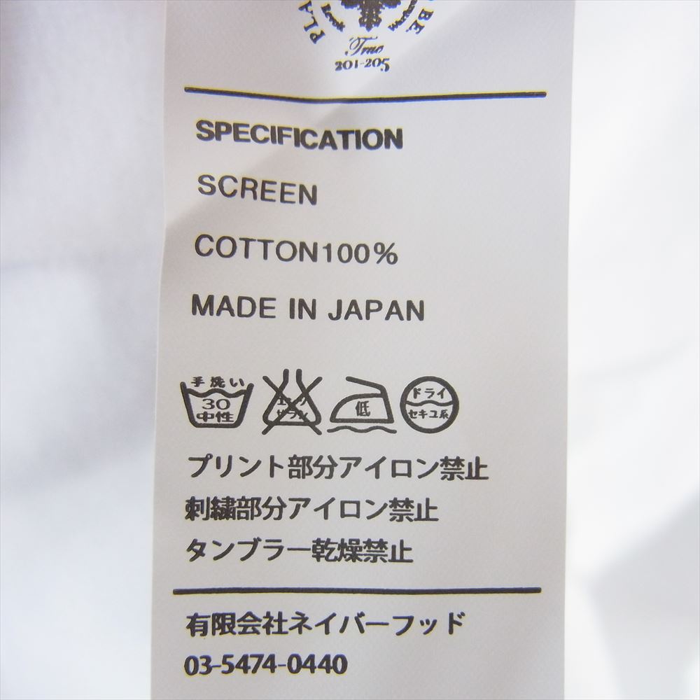 WTAPS ダブルタップス ロゴ プリント TEE 半袖 Tシャツ  ホワイト系 2【美品】【中古】