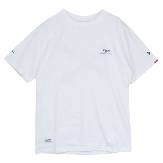 WTAPS ダブルタップス 14SS CROSS BONE TEE クロスボーン 半袖 Tシャツ  ホワイト系 2【美品】【中古】