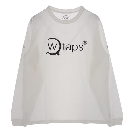WTAPS ダブルタップス SCREEN スクリーン ロゴ プリント ロングスリーブ Tシャツ ロンT ホワイト ホワイト系 2【中古】